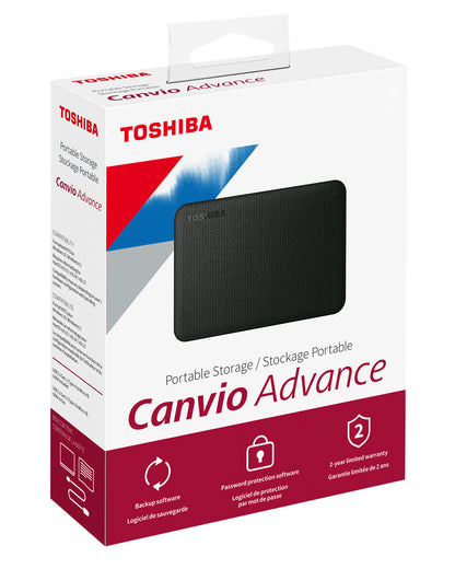 Disco Duro Externo Toshiba Canvio Advance V10 4TB 2.5" USB 3.2 Gen 1 Color Rojo para Windows/Mac