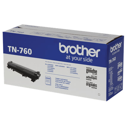 Toner Brother TN760 Alto Rendimiento Color Negro
