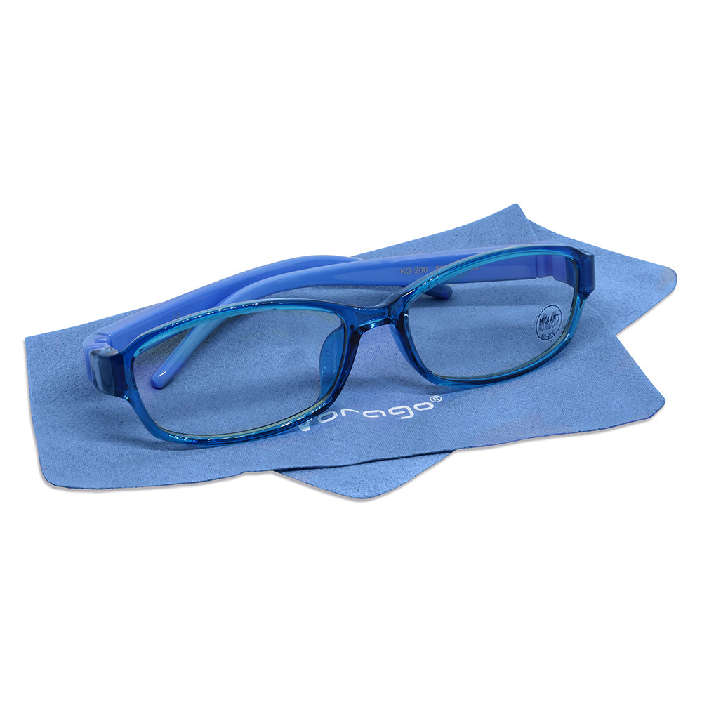 Lentes Gamer Vorago KG-200 Kids PC/Tablet Anti Luz Azul Estuche Color Azul