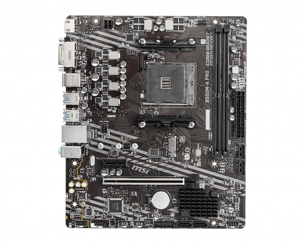 Tarjeta Madre MSI B550M-A PRO Micro-ATX Socket AM4 AMD B550 64GB DDR4 HDMI para AMD