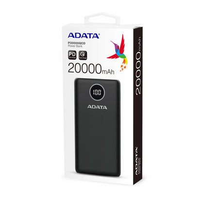 Power Bank Adata P20000QCD Digital 20000mAh Color Blanco