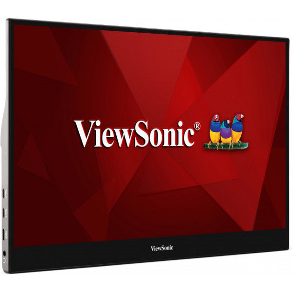 Viewsonic TD1655 monitor de computadora 39.6 cm (15.6") 1920 x 1080 Pixeles Full HD LED Pantalla táctil Multi-usuario Negro, Plata