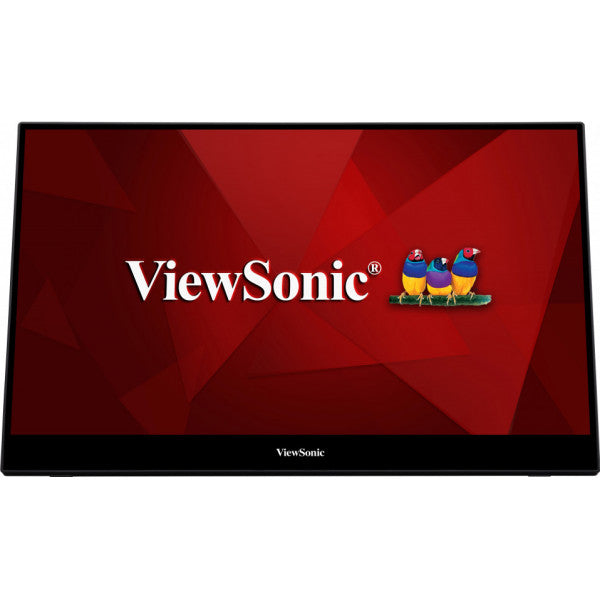Viewsonic TD1655 monitor de computadora 39.6 cm (15.6") 1920 x 1080 Pixeles Full HD LED Pantalla táctil Multi-usuario Negro, Plata