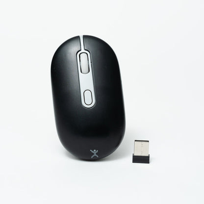 MOUSE RECARGABLE PERFECT CHOICE  2.4GHZ+BT CLIC SILENCIOSO COLORI - NEGRO