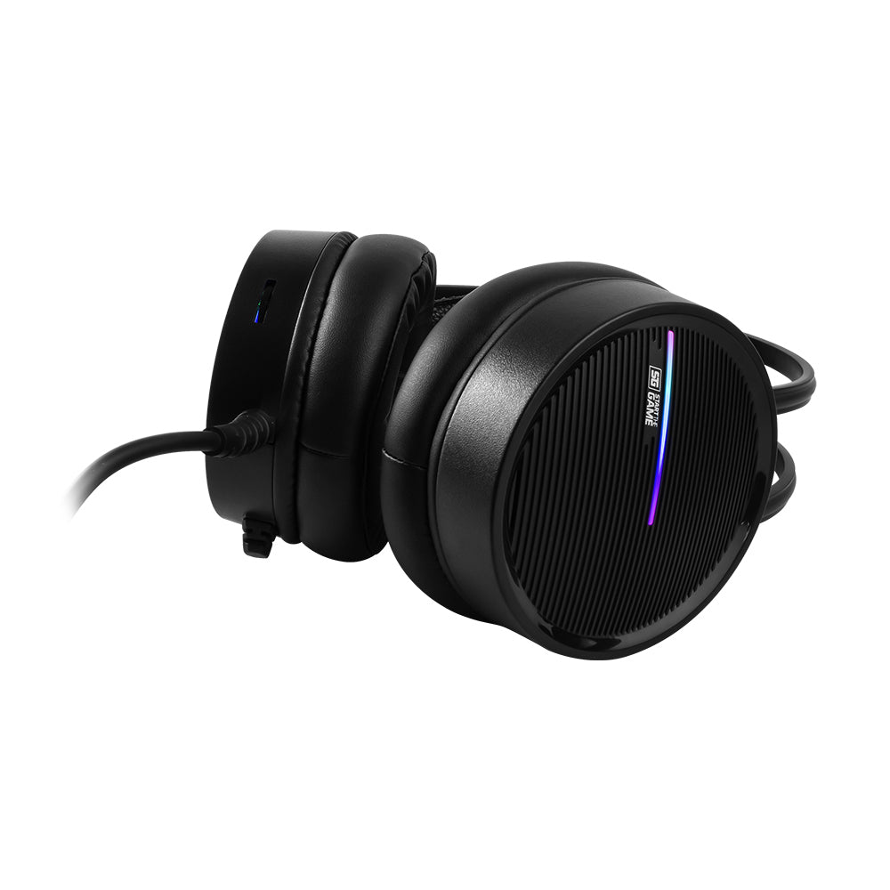 Diadema Vorago Gamer HS-502 Micrófono RGB Conector 3.5mm Color Negro