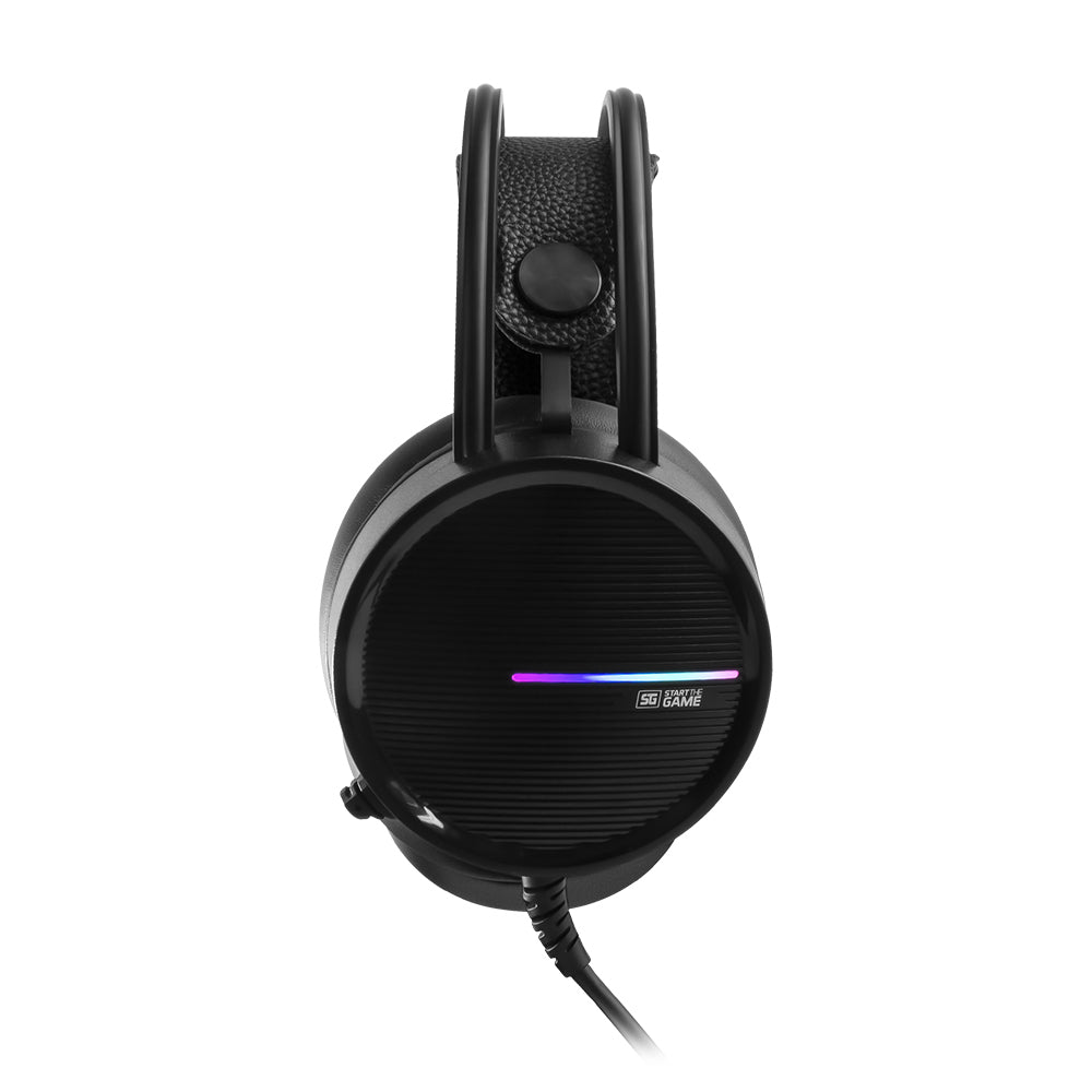 Diadema Vorago Gamer HS-502 Micrófono RGB Conector 3.5mm Color Negro