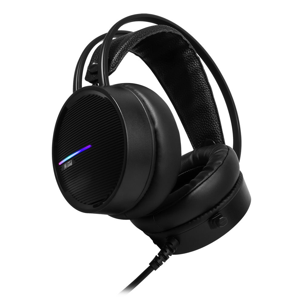 Diadema Vorago Gamer HS-502 Micrófono RGB Conector 3.5mm Color Negro