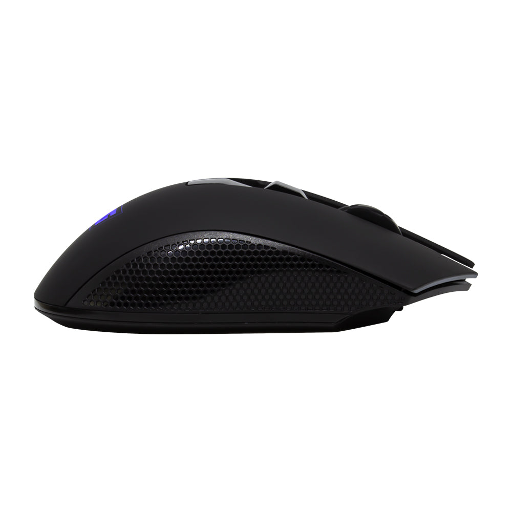 Mouse Vorago Start The Game MO-600 Inalámbrico 2400 dpi 6 Botones Recargable USB Color Negro