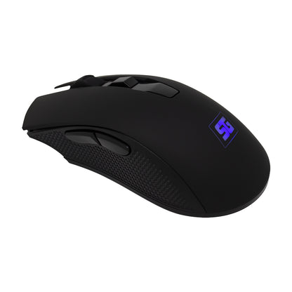 Mouse Vorago Start The Game MO-600 Inalámbrico 2400 dpi 6 Botones Recargable USB Color Negro
