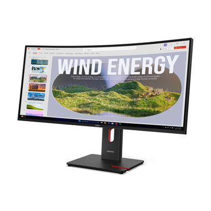 Lenovo ThinkVision T34WD-40 monitor de computadora 86.4 cm (34") 3440 x 1440 Pixeles LED Negro