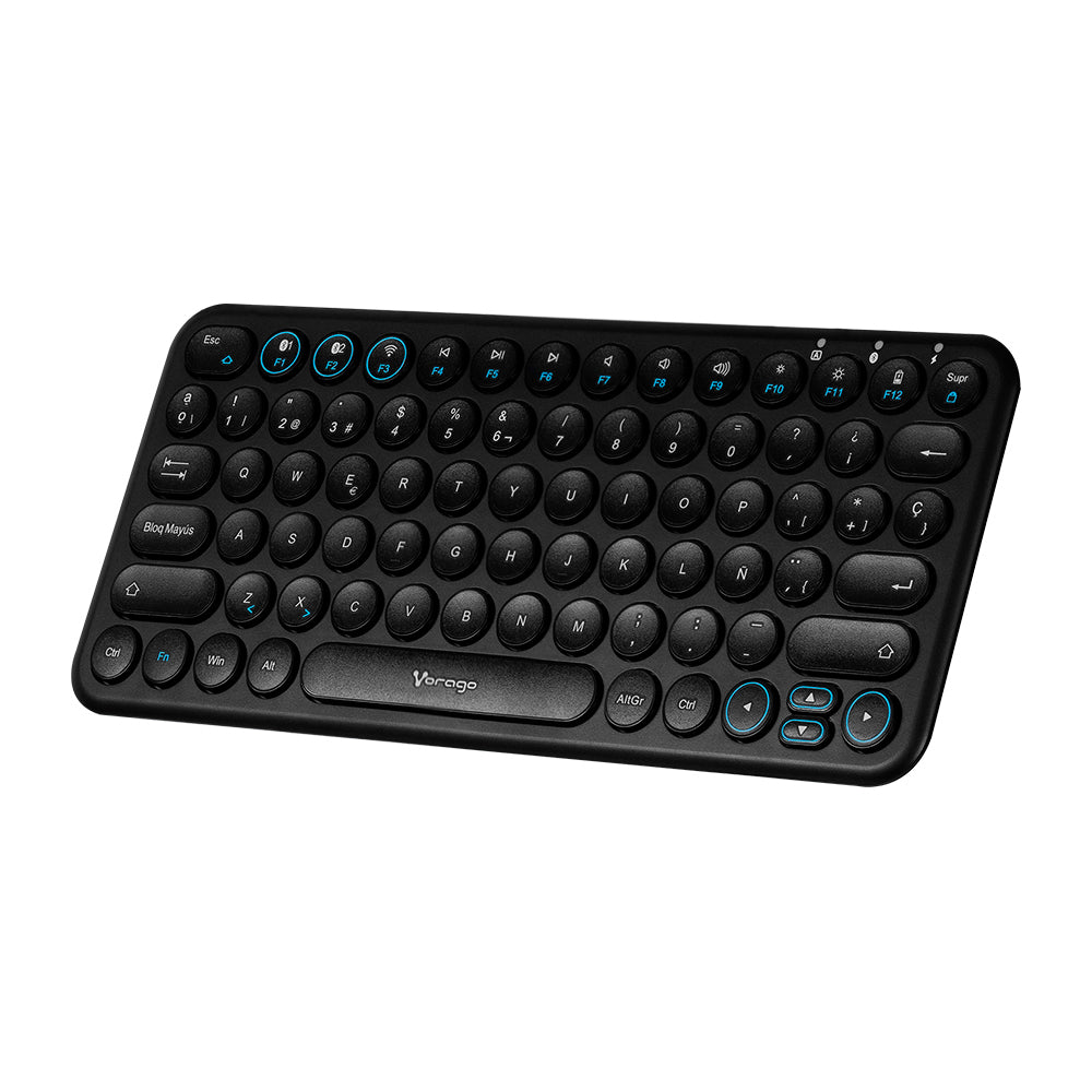 Vorago KBW-400 teclado USB + Bluetooth Negro