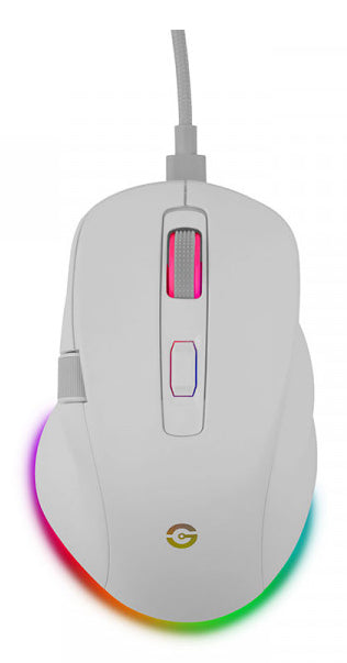 Getttech GGM-RGBTR-01-WH ratón Universal Diestro RF Wireless + Bluetooth + USB Type-A Óptico 6400 DPI