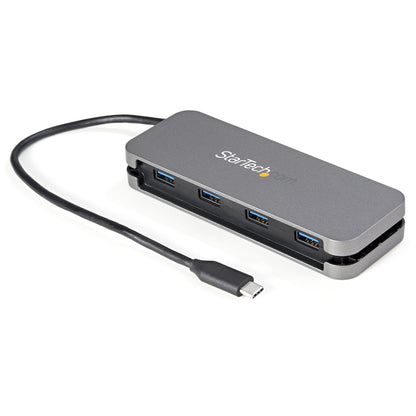 StarTech.com HB30CM4AB nodo concentrador USB 3.2 Gen 1 (3.1 Gen 1) Type-C 5000 Mbit/s Negro, Gris