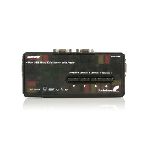 StarTech.com SV411KUSB interruptor KVM Negro
