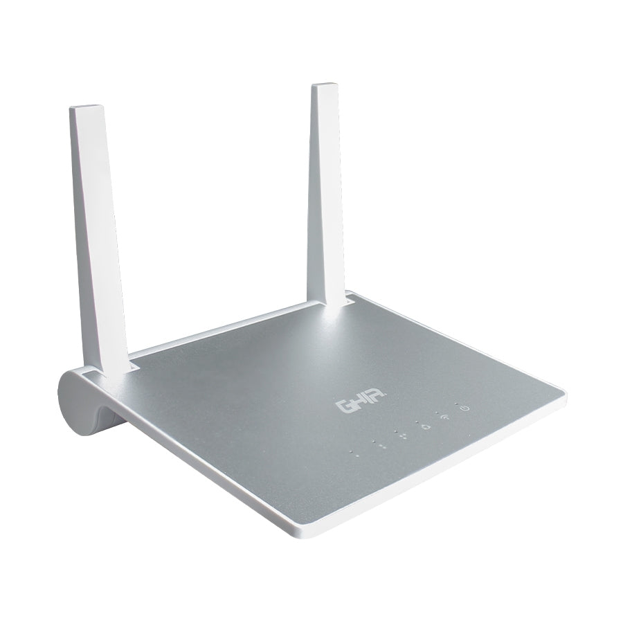Ghia GNW-W1 router inalámbrico Ethernet rápido Banda única (2,4 GHz) Plata