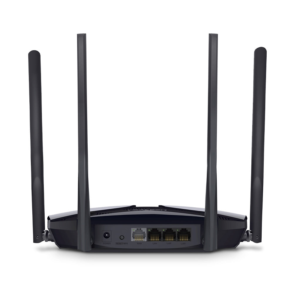 Mercusys MR70X router inalámbrico Gigabit Ethernet Doble banda (2,4 GHz / 5 GHz) Negro