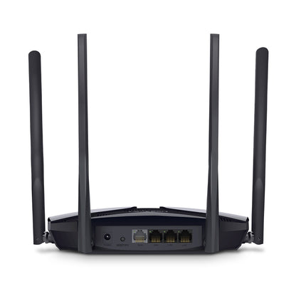 Mercusys MR70X router inalámbrico Gigabit Ethernet Doble banda (2,4 GHz / 5 GHz) Negro