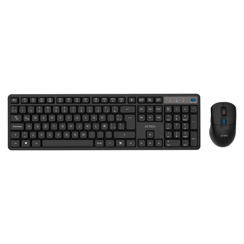 Acteck Creator Silent Pro MK474 teclado Ratón incluido Universal RF inalámbrico QWERTY Español Negro