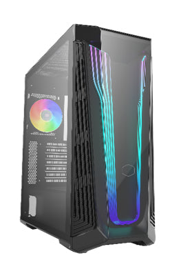 Gabinete Gamer Cooler Master Masterbox 540 Media Torre ITX mATX ATX EATX 1xFan RGB Cristal Templado Negro