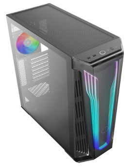 Gabinete Gamer Cooler Master Masterbox 540 Media Torre ITX mATX ATX EATX 1xFan RGB Cristal Templado Negro