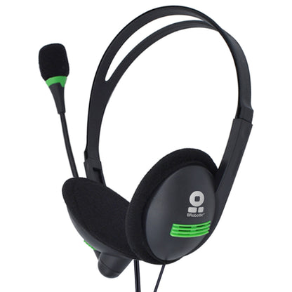 BRobotix 651428 audífono y auriculare Auriculares Alámbrico Diadema Oficina/Centro de llamadas Negro