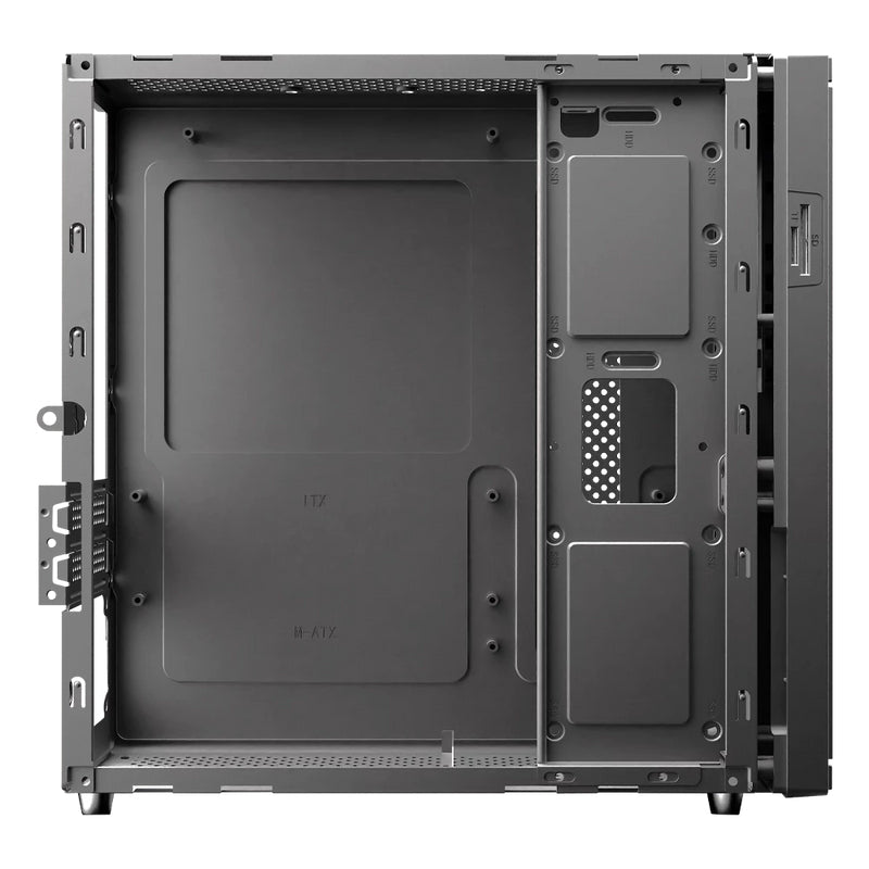 Gabinete Mini Torre Slim Onex Acteck GS450 Max MB Micro ATX / Fuente Flex 400 W Elite Negro
