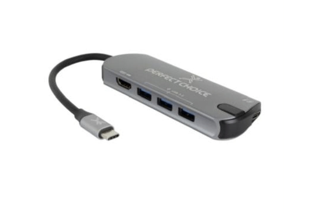 Hub Perfect Choice USB Tipo C