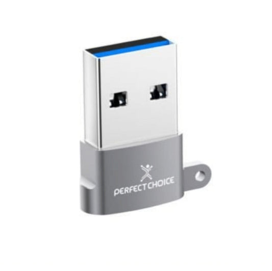 Adaptador Perfect Choice USB Tipo A a USB Tipo C