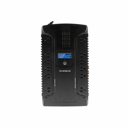 UPS Forza Regulador HT-650LCD 650VA/390W 120V 12 Salidas NEMA 5-15R Onda Senoidal Simulada 50/60Hz Negro