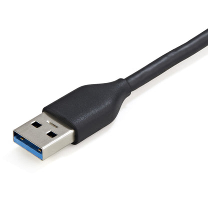 StarTech.com HB30AM4AB nodo concentrador USB 3.2 Gen 1 (3.1 Gen 1) Type-A 5000 Mbit/s Negro, Gris