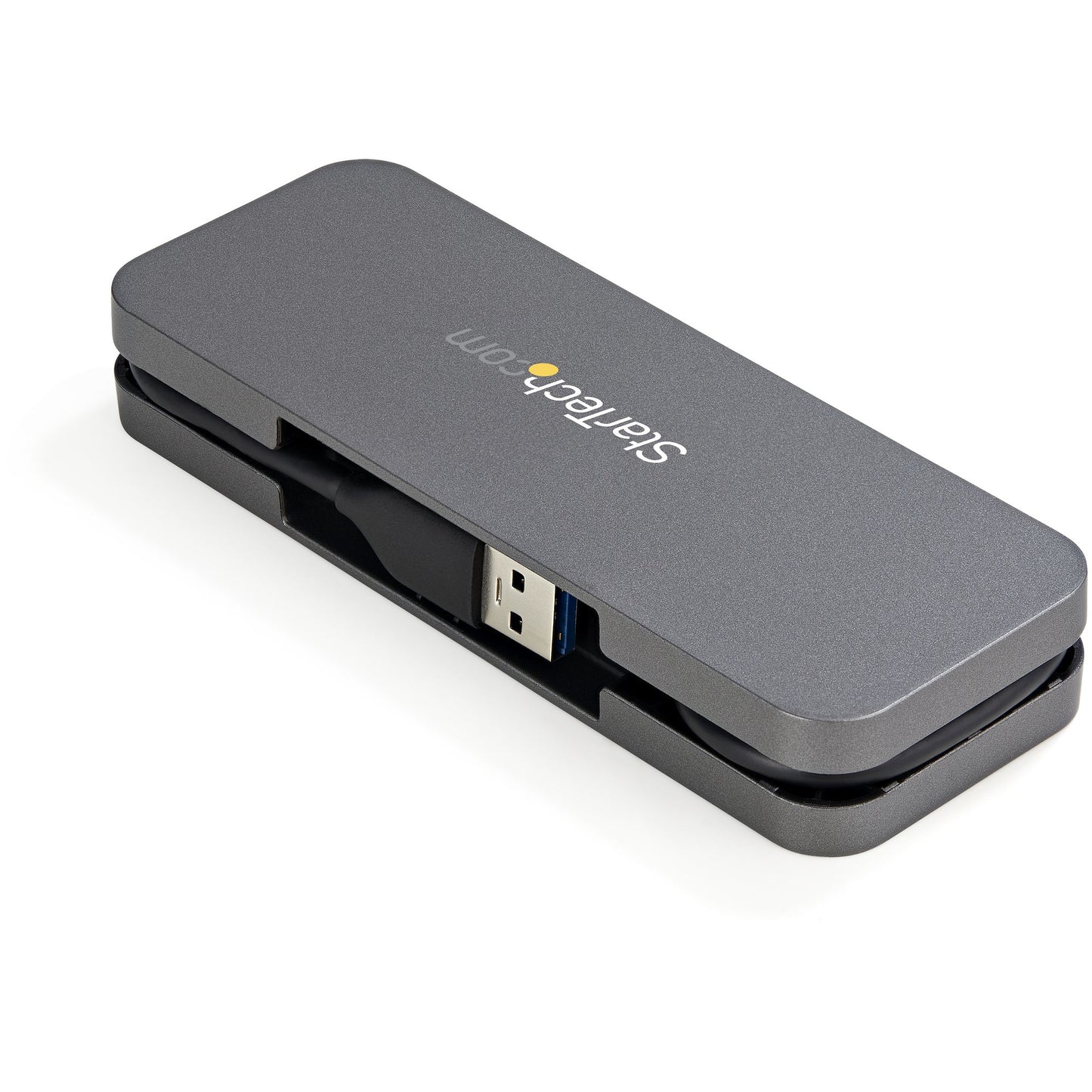 StarTech.com HB30AM4AB nodo concentrador USB 3.2 Gen 1 (3.1 Gen 1) Type-A 5000 Mbit/s Negro, Gris