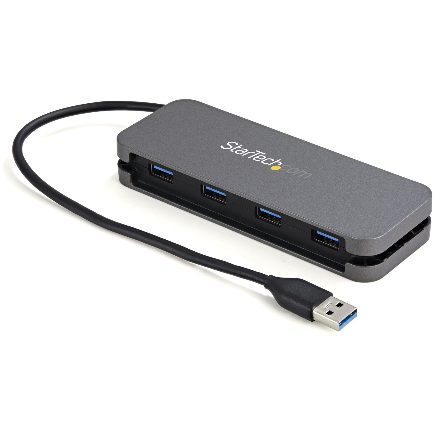 StarTech.com HB30AM4AB nodo concentrador USB 3.2 Gen 1 (3.1 Gen 1) Type-A 5000 Mbit/s Negro, Gris