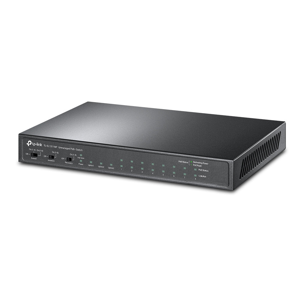 TP-Link TL-SL1311MP dispositivo de redes No administrado Fast Ethernet (10/100) Energía sobre Ethernet (PoE) Negro