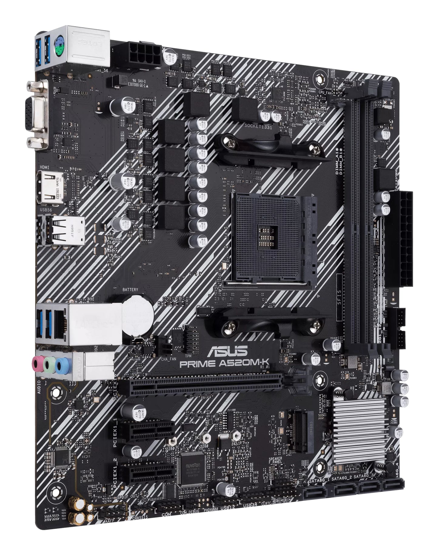 Tarjeta Madre Asus Prime A520M K CSM MICRO ATX AM4 64GB 2DDR4 HDMI