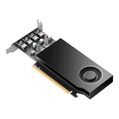Tarjeta de Video PNY Pro NVIDIA RTX A400 4GB Low Profile Single Fan GDDR6 PCIe 4.0 4xMini DisplayPort