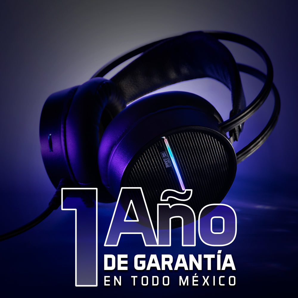 Diadema Vorago Gamer HS-502 Micrófono RGB Conector 3.5mm Color Negro