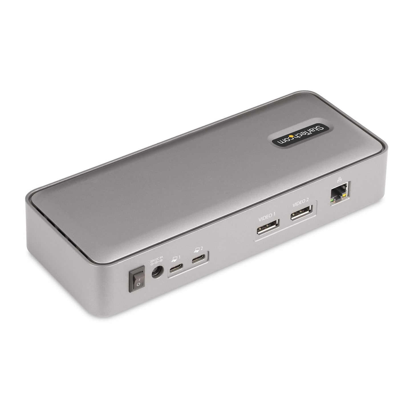 StarTech.com 129N-USBC-KVM-DOCK base para laptop o replicador de puertos Alámbrico USB 3.2 Gen 2 (3.1 Gen 2) Type-C Plata