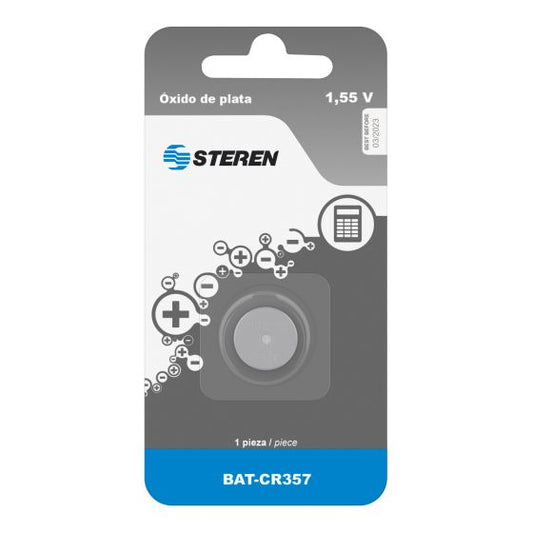 Pila Steren de Óxido de Plata 1.5V 130mAh Tipo Botón