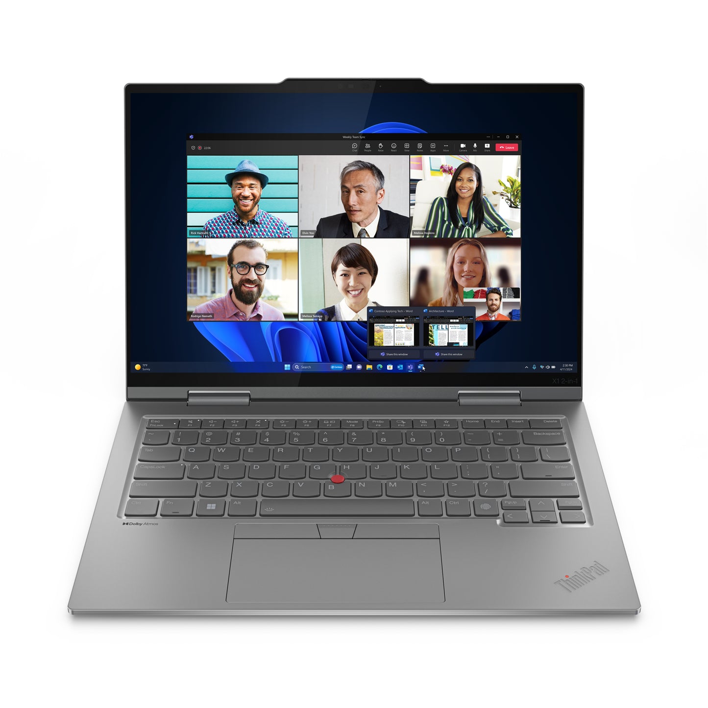 Laptop Lenovo ThinkPad X1 2 in 1 G9 Intel Core Ultra 7 155U Touch Windows 11 Pro 64 16 GB 512GB SSD M.2 2280 No Ethernet