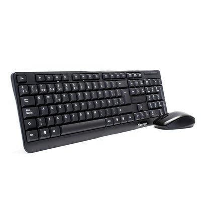 Kit Vorago Teclado y Mouse Km-302 Inalambrico Negro