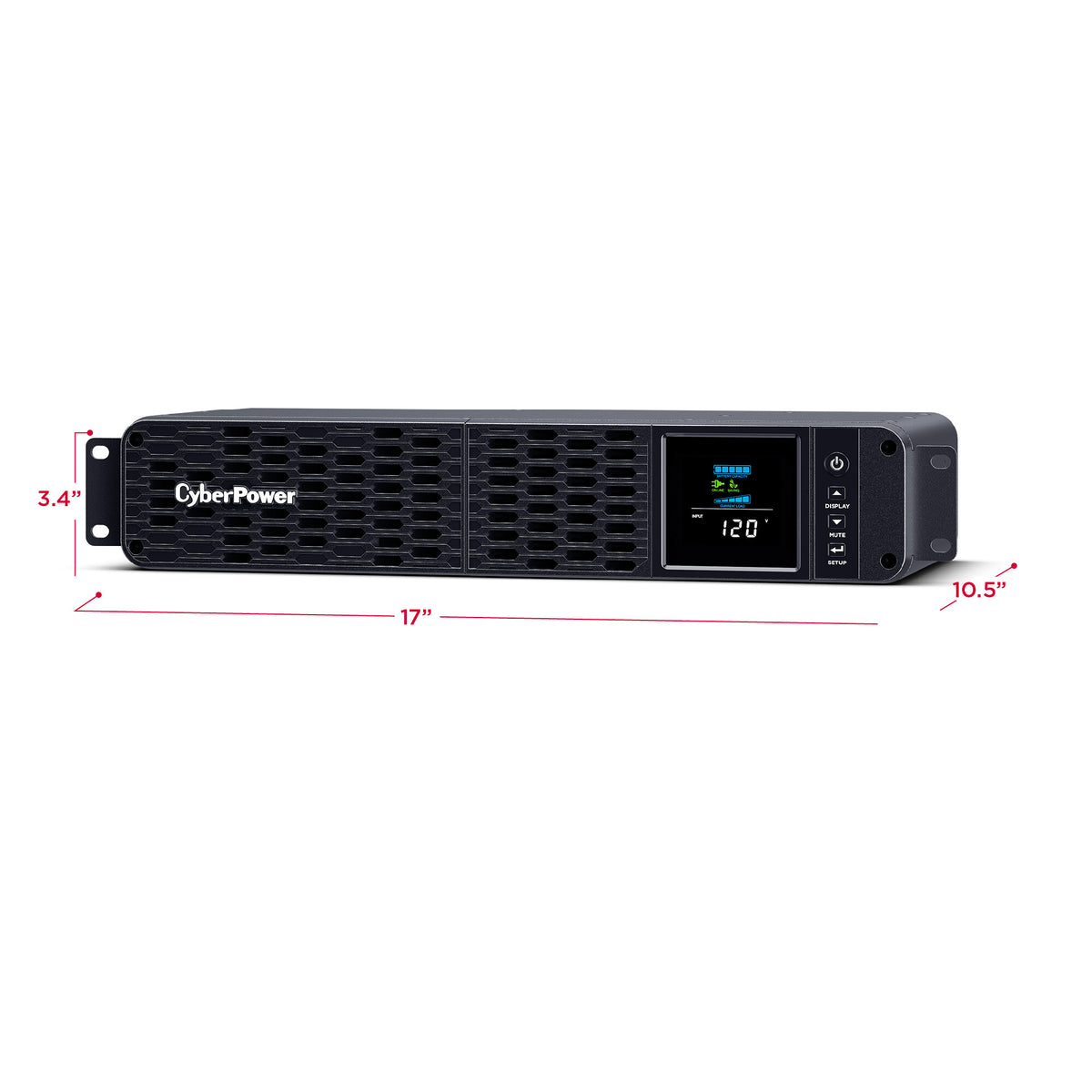 CyberPower CP1500PFCRM2U sistema de alimentación ininterrumpida (UPS) Línea interactiva 1.5 kVA 1000 W 8 salidas AC