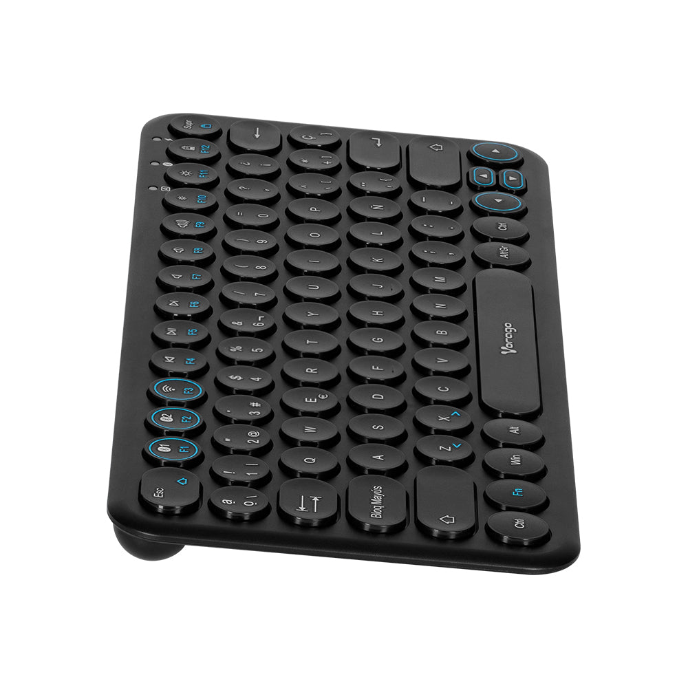 Vorago KBW-400 teclado USB + Bluetooth Negro