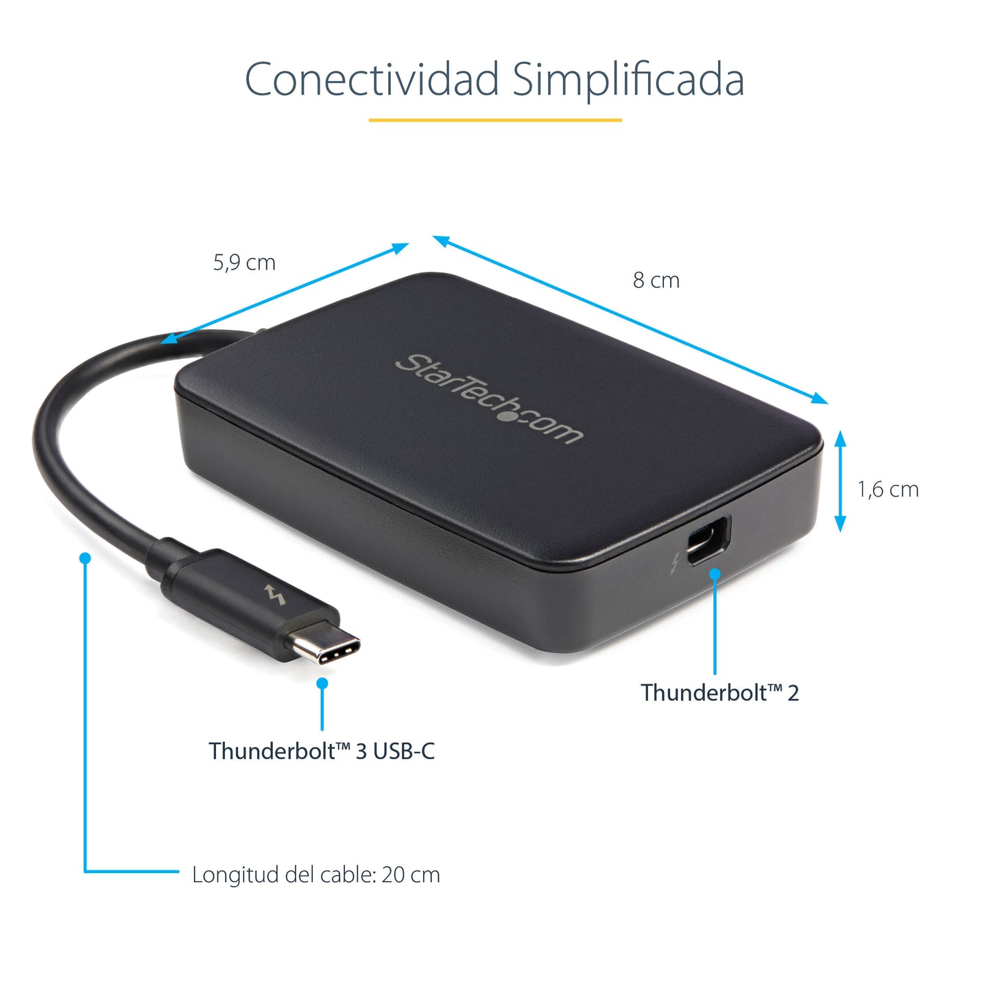 StarTech.com TBT3TBTADAP cambiadores de género de cables Female Male Negro