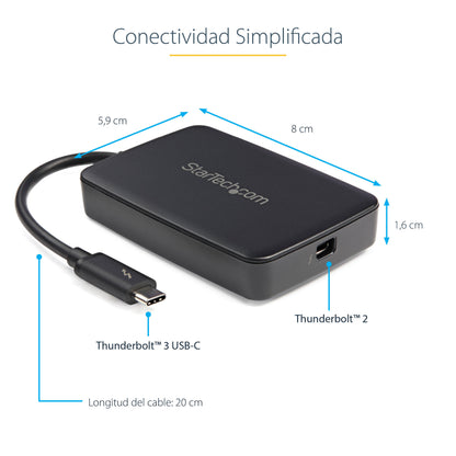 StarTech.com TBT3TBTADAP cambiadores de género de cables Female Male Negro