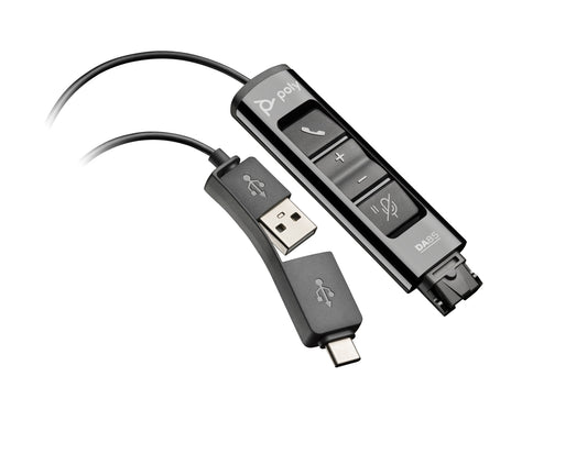 HP Poly DA85 USB to QD Black Adapter TAA Adaptador de interfase