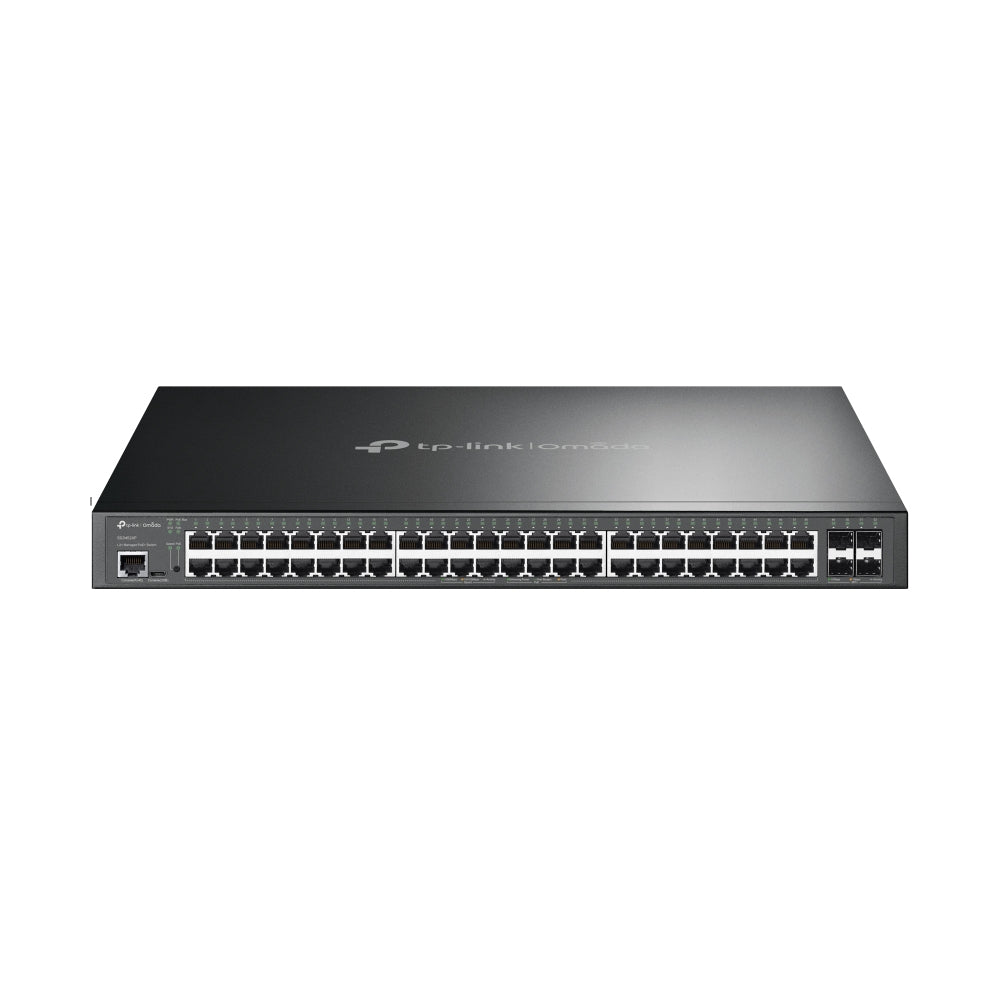 TP-Link Omada SG3452XP dispositivo de redes Gestionado L2+ Gigabit Ethernet (10/100/1000) Energía sobre Ethernet (PoE) 1U Negro