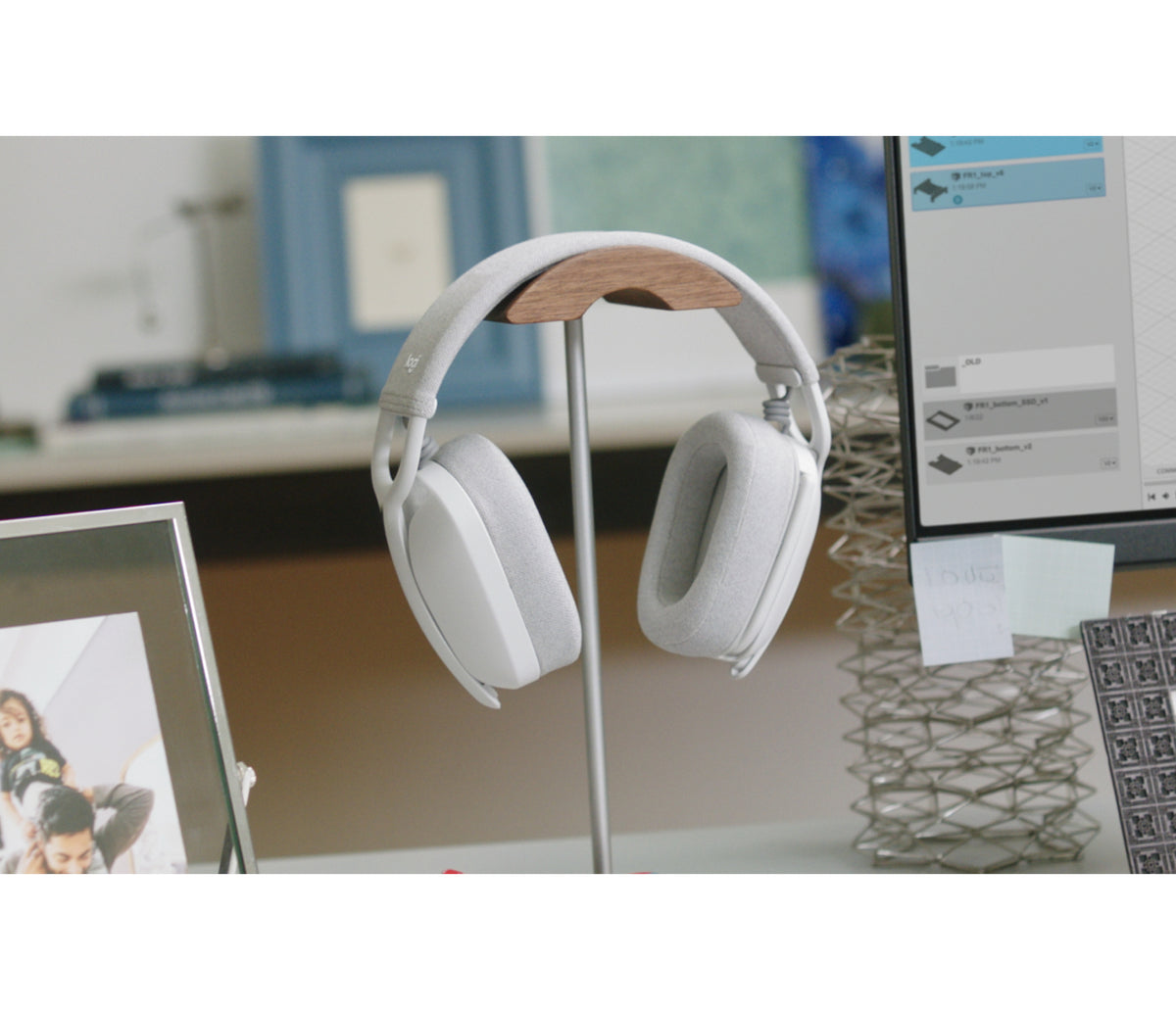 Diadema Logitech Zone Vibe 100 Inalámbrica Color Blanco
