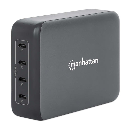 Estación de carga USB-C Manhattan 4 puertos USB-C PD 240W
