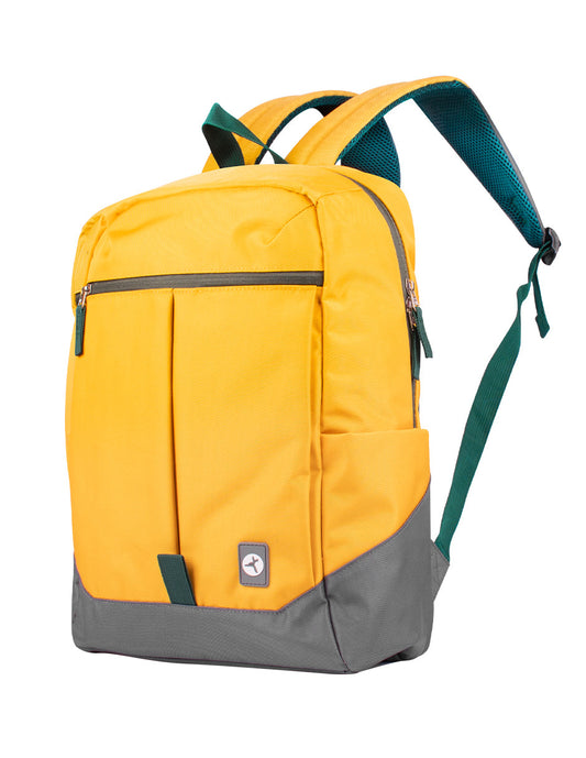 Mochila TechZone Rainbow Amarilla y Funcional con Diseño Vibrante Compartimientos Acolchados para Laptop y Tablet