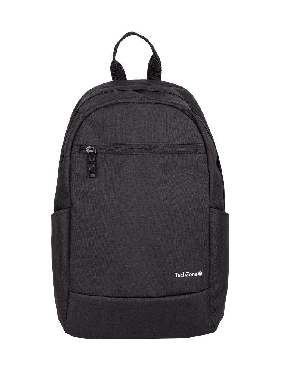 Mochila TechZone Easy Lite Negro con Compartimiento para Laptop de 15.6"